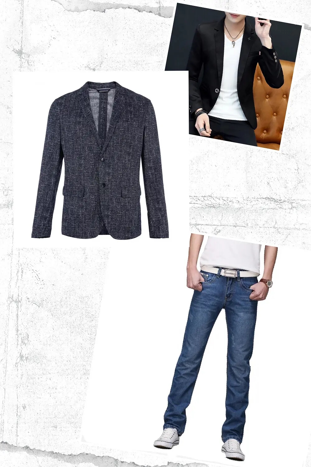 男士牛仔裤穿搭技巧大全,男士阔腿牛仔裤穿搭