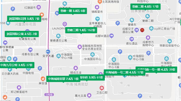 成都房产富人区排行,成都第三代豪宅区房价