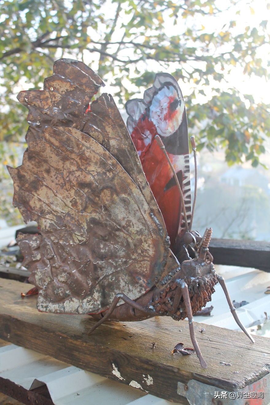 创意废旧零件铁艺雕塑,100种金属工艺品图片大全