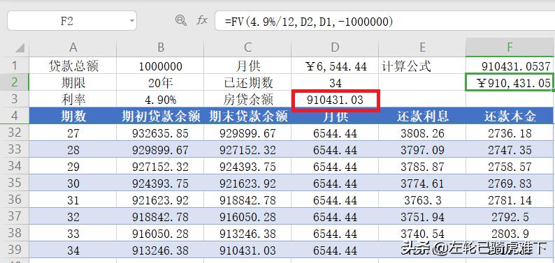 excel房贷计算器怎么做的,房贷计算公式excel版本