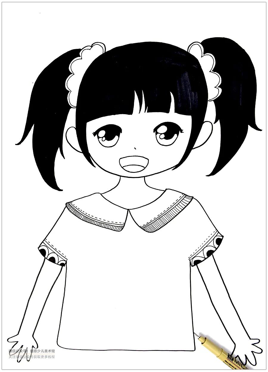 儿童画教程|教师节快到啦,教你画简单又漂亮的教师节儿童画