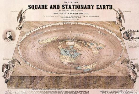 地球是平的，60米耸立南极洲，现代地平理论学派人眼中的世界