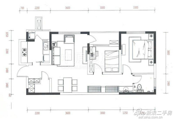万科朗润园精装三房视野很好拎包入住带飘窗的户型