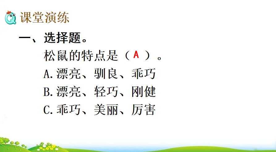 五年级语文第17课松鼠讲解,五年级上册第17课松鼠教材详解