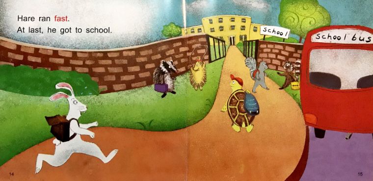 双语学习|HareandTortoisegotoSchool