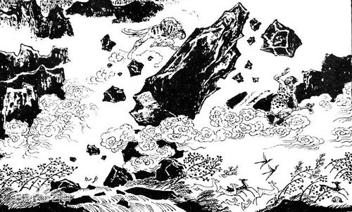 山海经共工怒触不周山在哪,山海经中的共工怒撞不周山