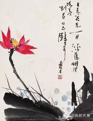 中国绘画大师潘天寿花鸟真迹雅赏,潘天寿诗画作品欣赏