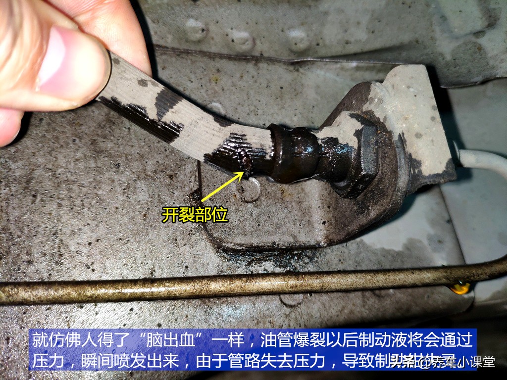 刹车油管爆裂原因,刹车油管引起事故