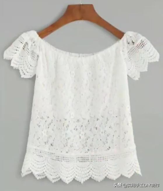 棉麻蕾丝边衬衫,布艺镂空衬衫