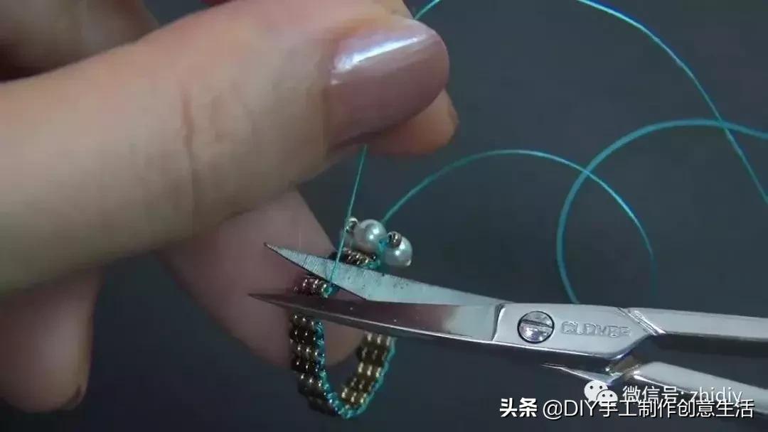 简单手工串珠戒指和发箍,戒指手工diy串珠慢视频