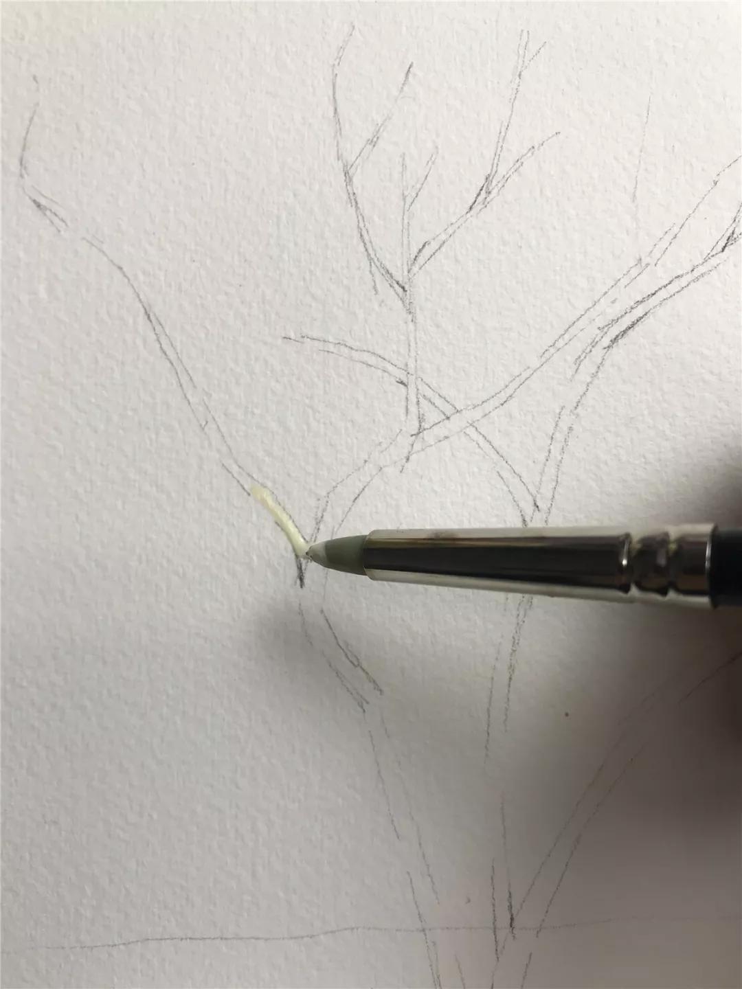 100幅风景写生水粉画教程,如何画雪景图水彩画教程