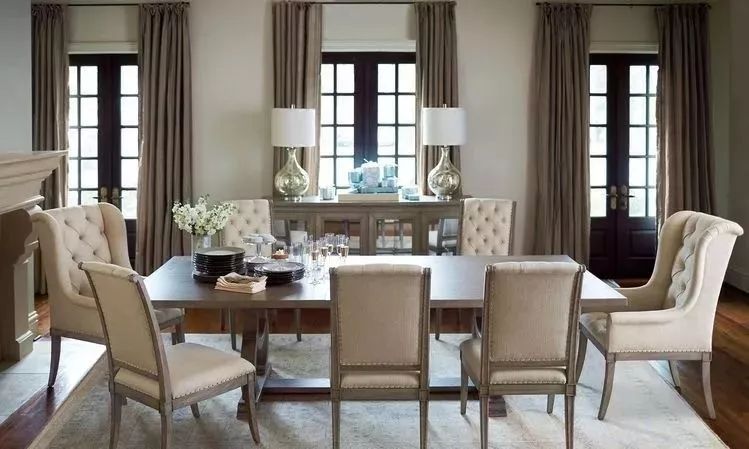 别墅客厅窗帘最新款式效果图,2020别墅窗帘