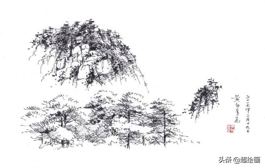 十大顶级钢笔画速写,钢笔速写100幅图片