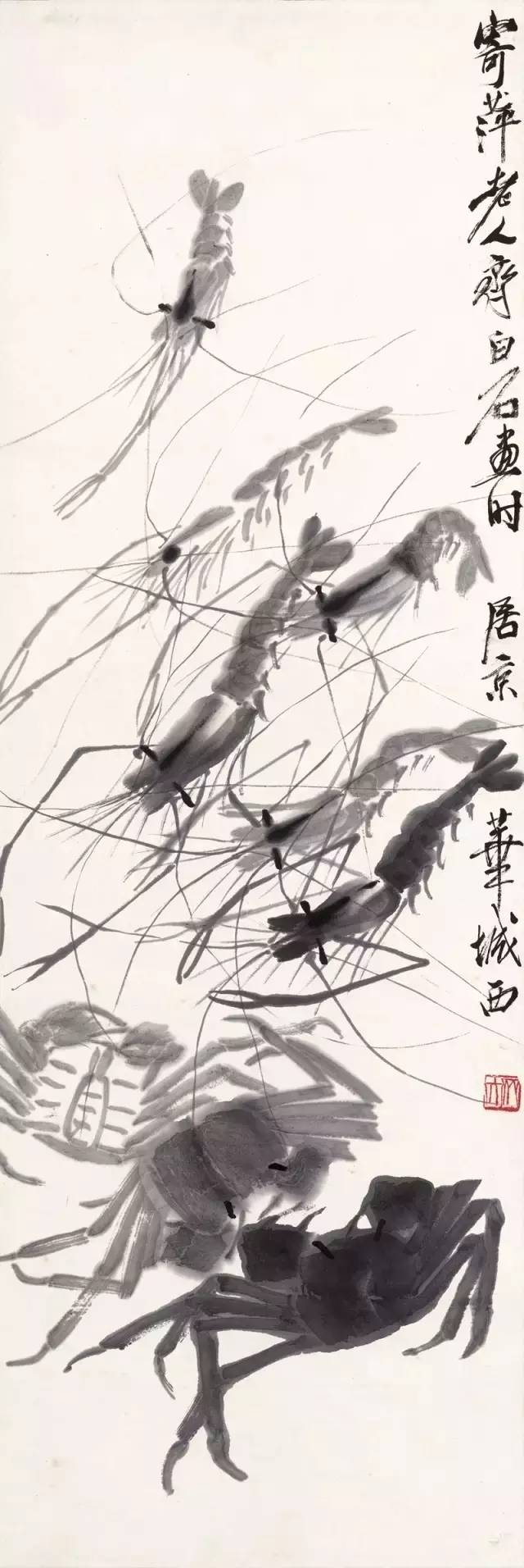 齐白石的虾徐悲鸿的马歇后语,齐白石画虾徐悲鸿画马还有谁