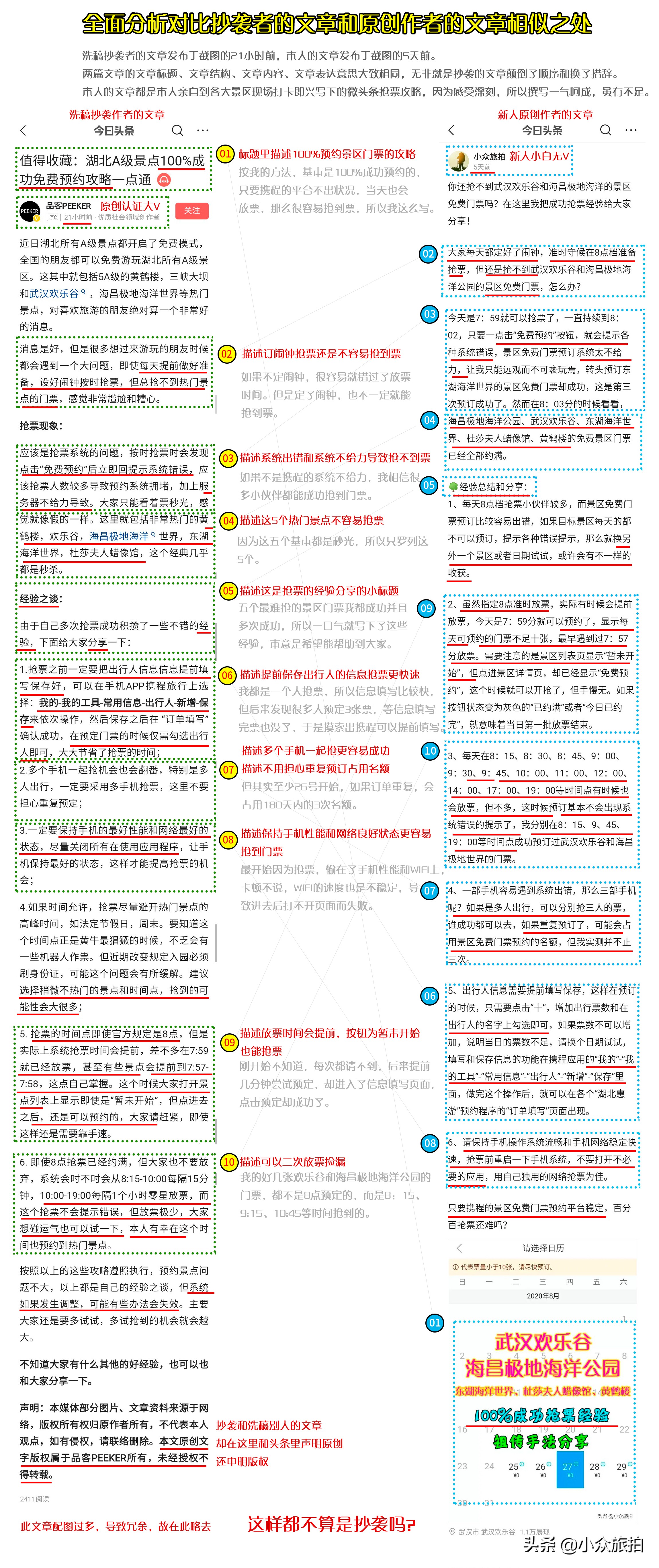 自媒体小白被抄袭,原创被大v抄袭