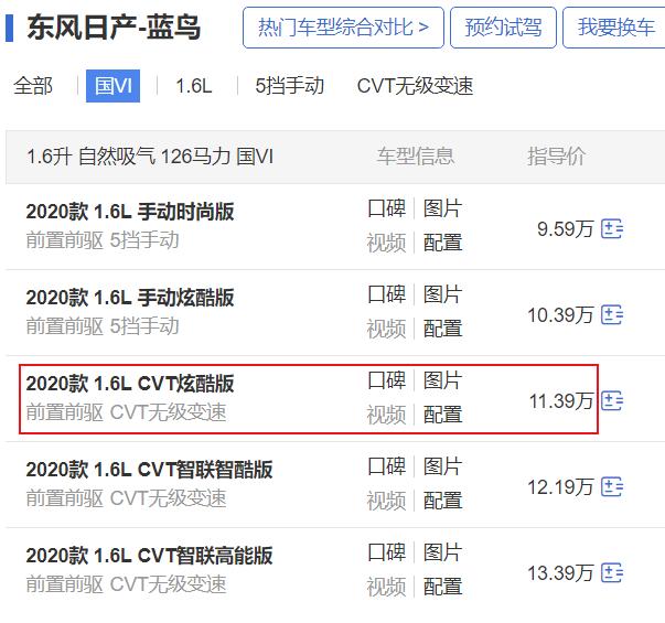 日产蓝鸟炫酷版,日产蓝鸟2021款珠光白1.6lcvt炫酷版