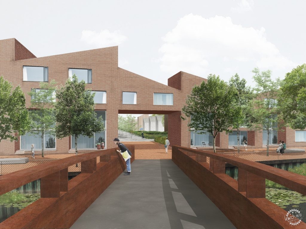 砖墙、烟囱与老旧的机器，遮不住河岸的水波光亮