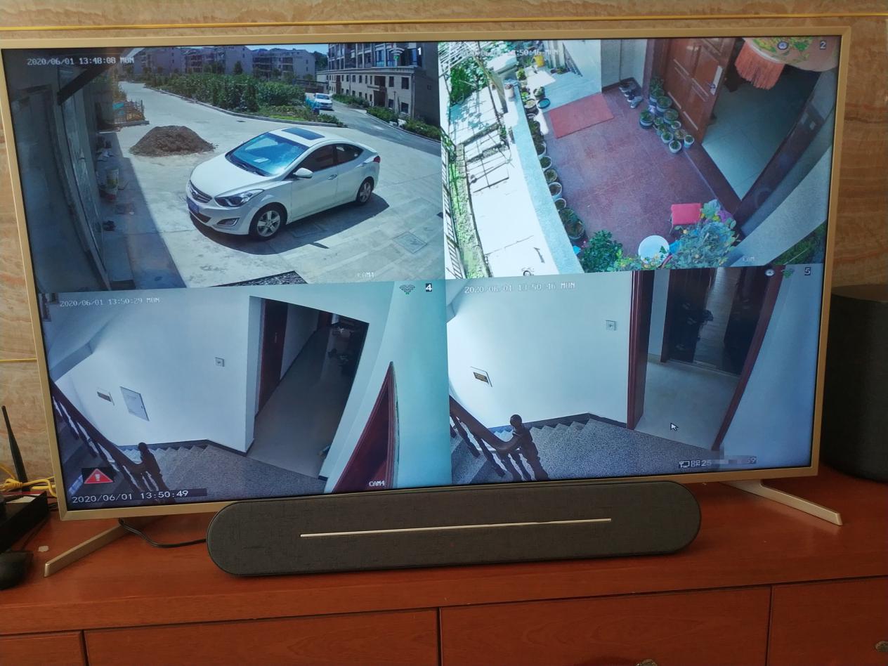 老家新居装上九安监控搭配西部数据紫盘，自己动手安装并不难