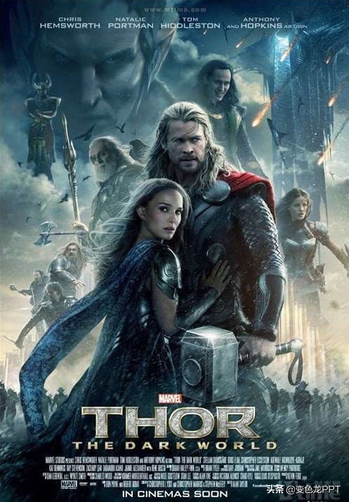 漫威ppt模版,ppt漫威片头字体