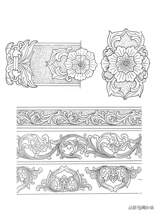 古代家具手绘线稿图片,手工木雕房子图片大全