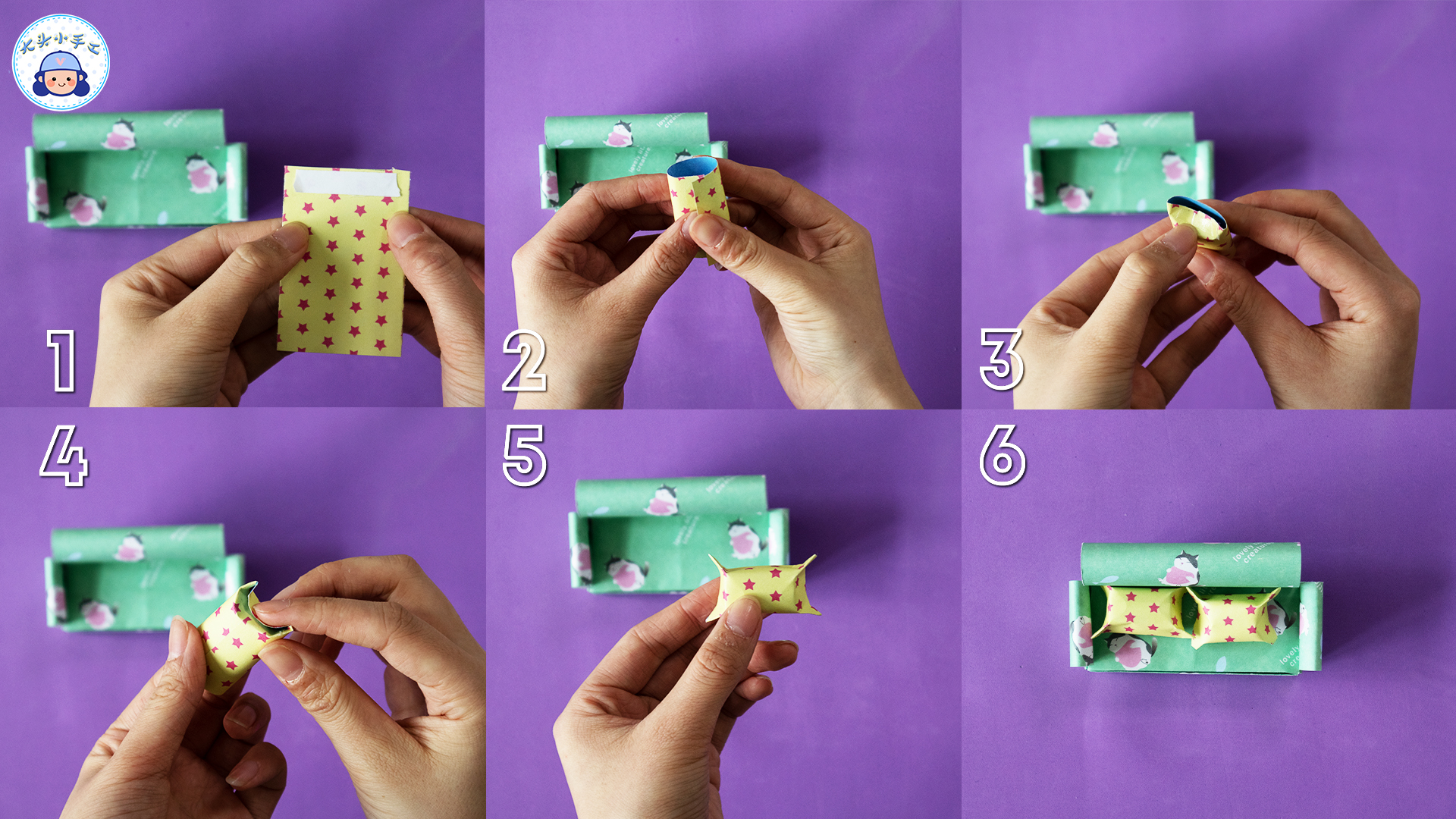 折纸小沙发最简单,简单儿童折纸沙发