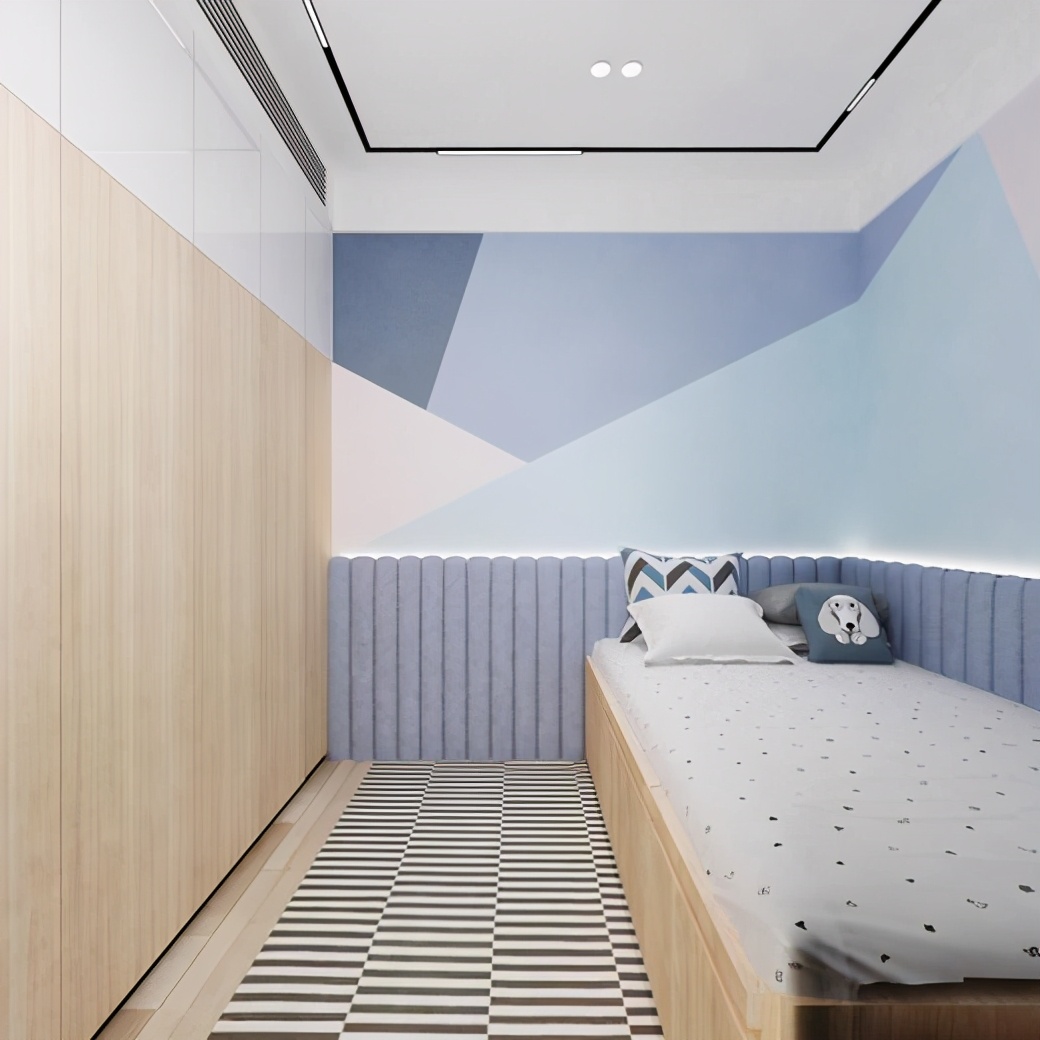 套内40平米二房一厅设计图,一体式干湿分离卫浴房