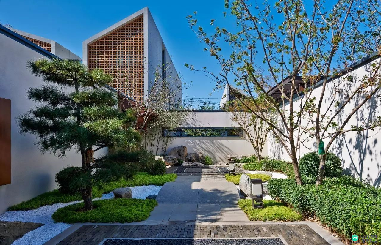 改造新中式极简轻奢风格小院,新中式小院设计实景图100例