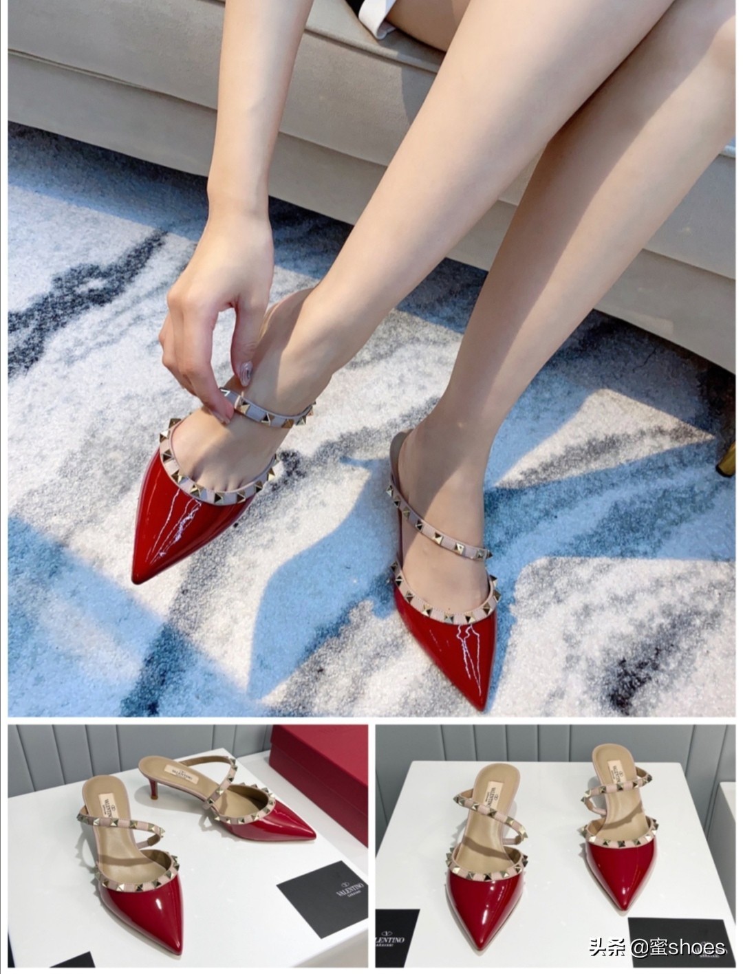 哪个颜色的华伦天奴铆钉鞋最好看,华伦天奴铆钉鞋哪款好看
