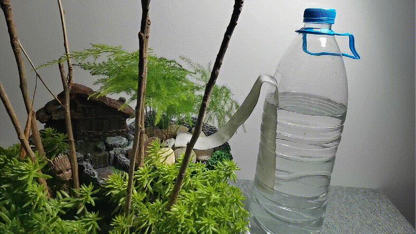 自制浇花神器自动浇水,制作浇花器一年都不用浇水