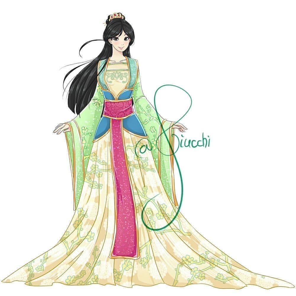 迪士尼公主穿上美丽的公主裙,迪士尼公主穿上礼服