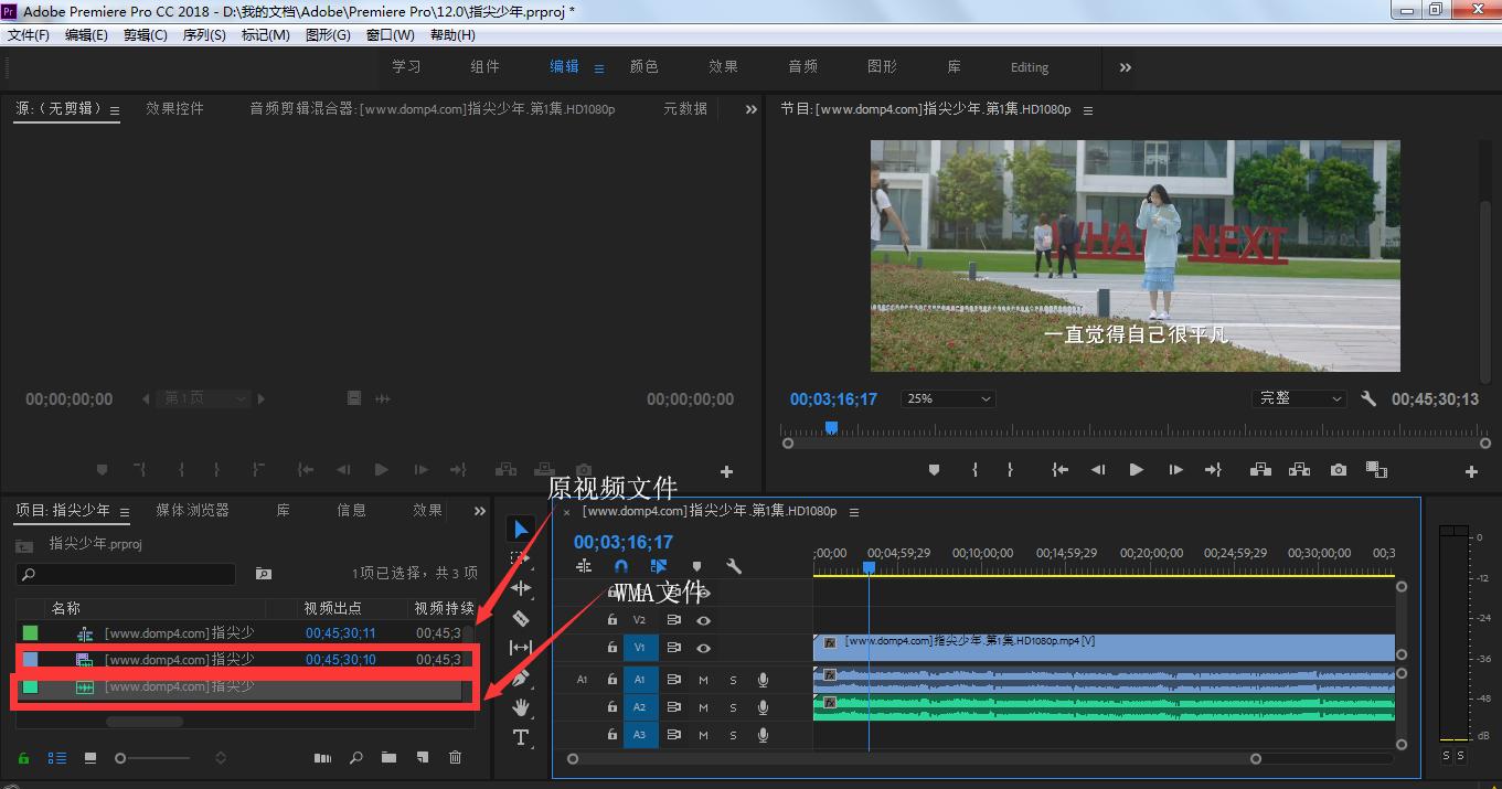 pr怎么在剪辑中使音画同步,导入pr的视频音画不同步