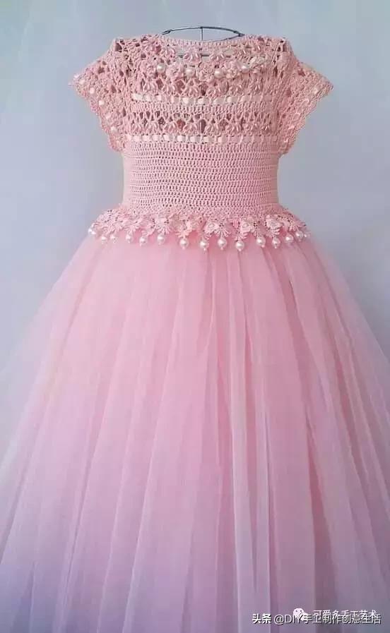 布艺手工制作蓬蓬裙,钩织裙子视频