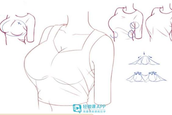 插画褶皱教程,手把手画衣服褶皱画法技巧