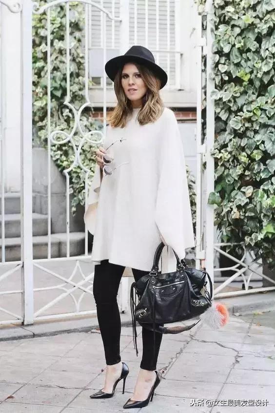 上身宽松下身紧的穿搭,上身紧下身宽怎么搭配