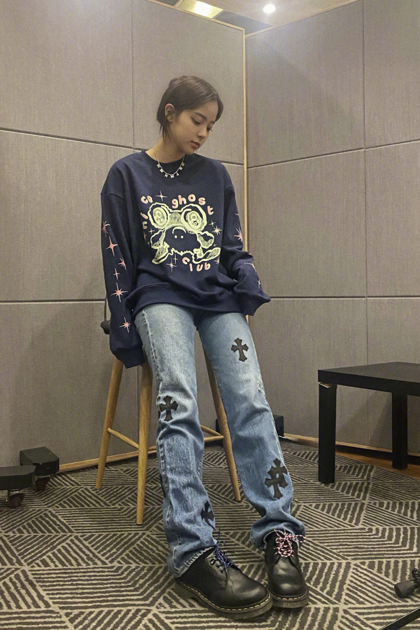 欧阳娜娜的清爽穿搭,欧阳娜娜夏日穿搭美图