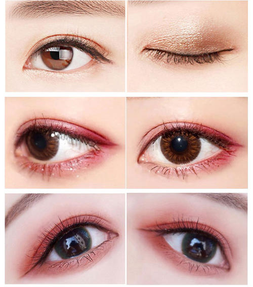 九种不同的眼影的上妆配色方法,眼影的正确涂法你学会了吗