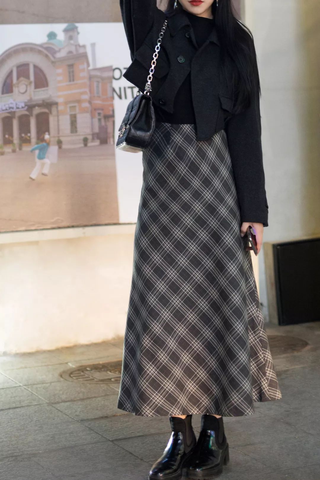 春冬穿搭,秋冬裙子怎么穿温暖又时髦