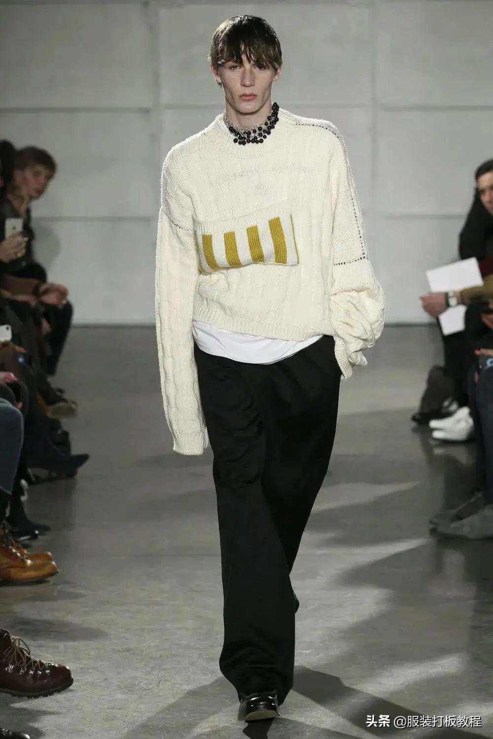 针织圆形口袋视频教程,针织开衫口袋怎么织