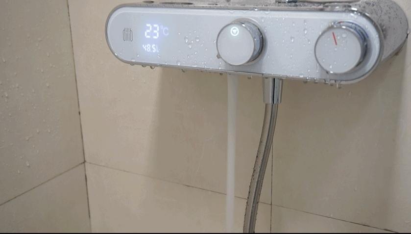 小米有品上999元花洒,水力发电LED显示,德国内芯,自动净垢顶喷