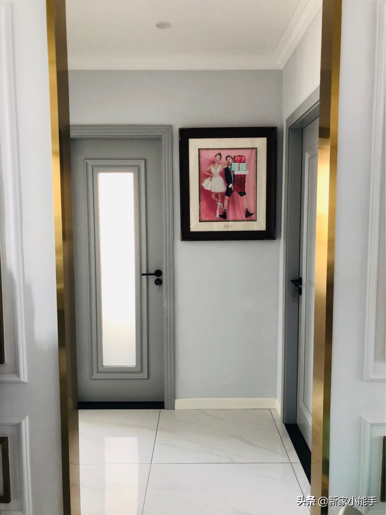 电视背景墙金属线条效果图,学家里装修设计