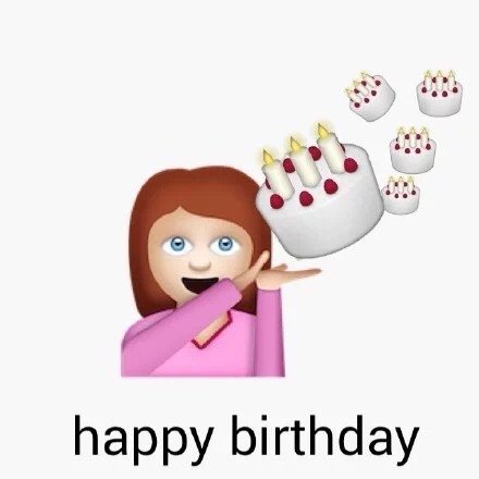 Emoji生日皇冠表情包,生日快乐emoji表情教程