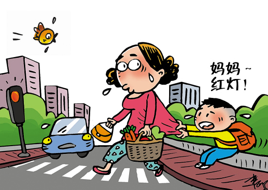 误闯红灯停在路口中间算闯红灯吗,误闯红灯后停下算闯红灯吗