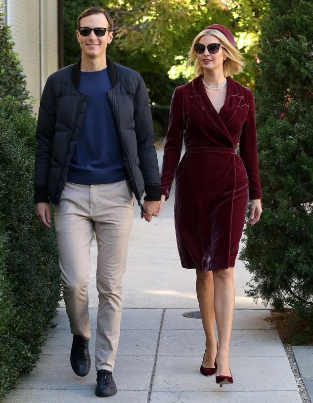 伊万卡穿黑色吊带裙太好,伊万卡穿收腰裙大秀蚂蚁腰