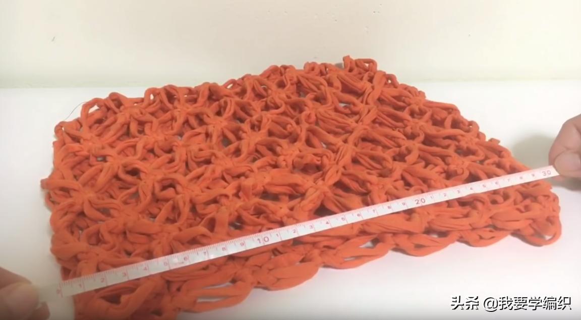 钩针花边袋,手提袋的钩织方法