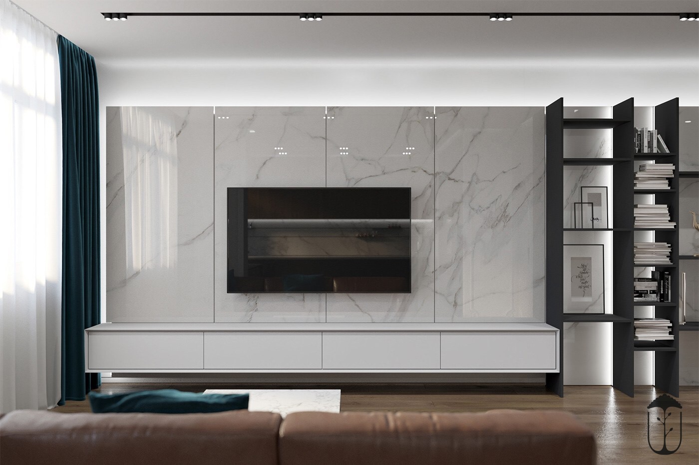 装修风格现代简约一房一厅,一眼就爱上小户型的装修