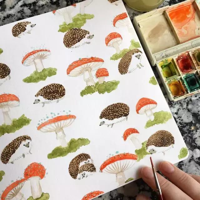 手残党零基础画,纹理画教程初学者