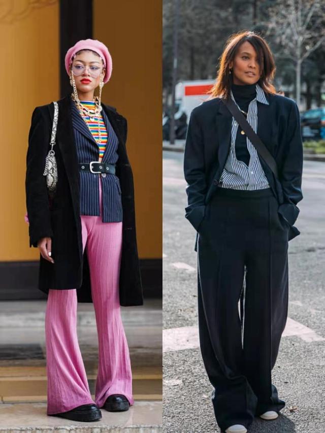 哪种版型的毛呢裤百搭,毛裤这样穿瞬间变时尚