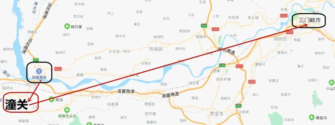 陕西省西安的中转站,陇海线潼关