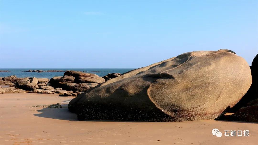 一片美丽的沙滩,石狮最美海滩