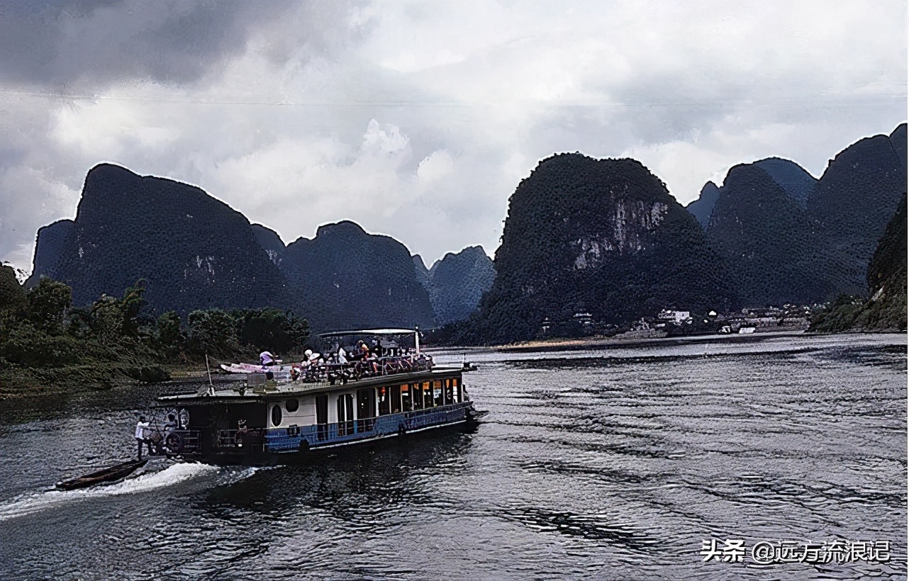 80年代桂林平乐老照片,老照片广西桂林1984年